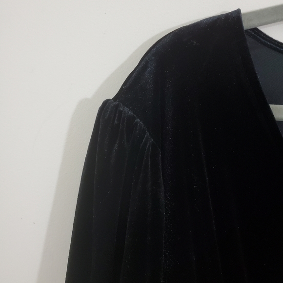 NWT GAP Velvet Mini Dress Black Size XL Evening Party Event - Picture 5 of 10